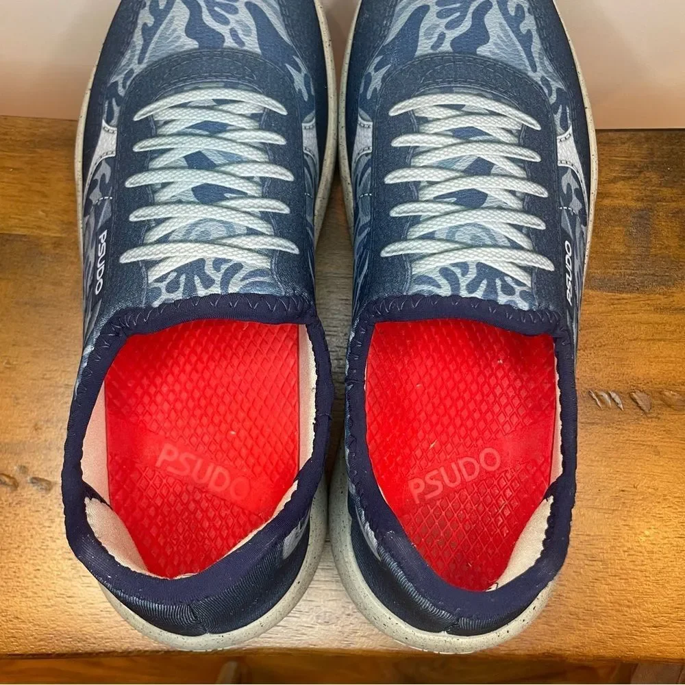 Psudo | Court Sustainable Shoes - Blue ; Womens 9.5